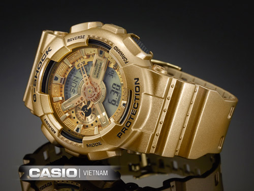 Đồng hồ Casio G-Shock Mặt kim vàng Sang trọng thời thượng